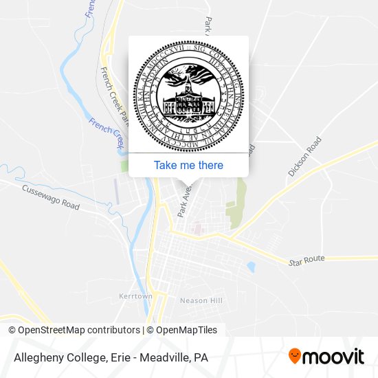 Mapa de Allegheny College
