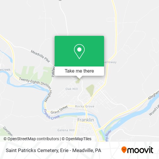 Saint Patricks Cemetery map