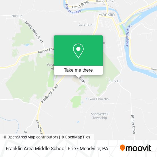 Franklin Area Middle School map