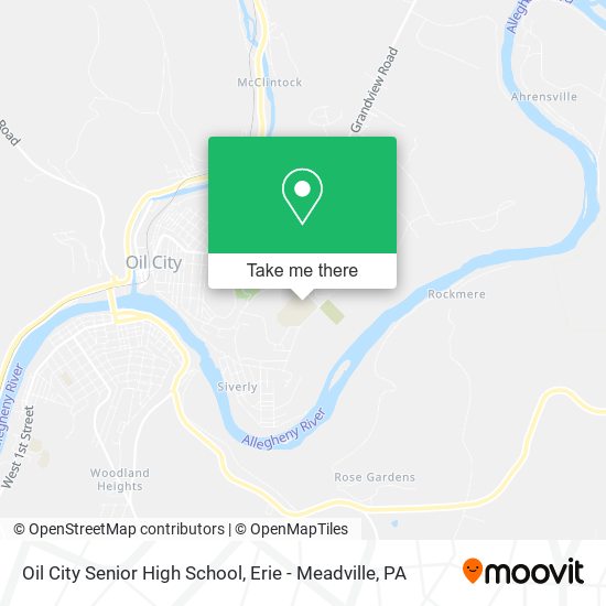 Oil City Senior High School map