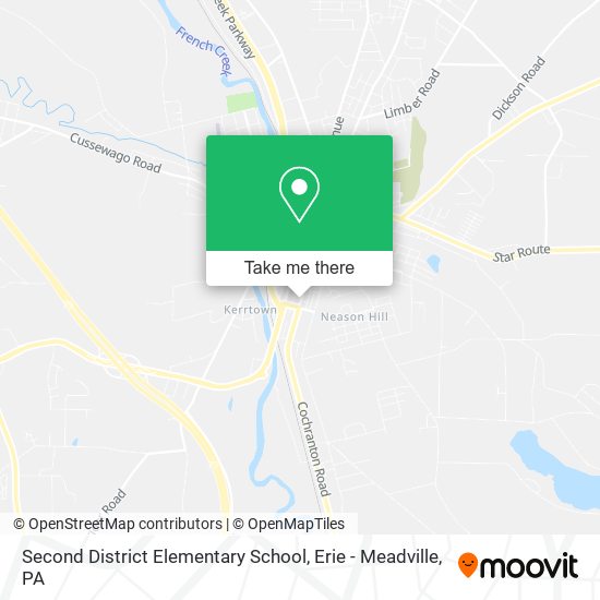 Second District Elementary School map