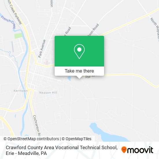 Mapa de Crawford County Area Vocational Technical School