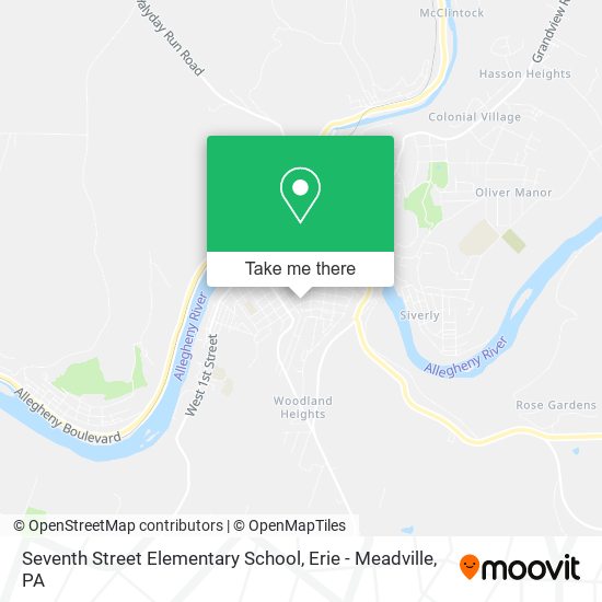 Seventh Street Elementary School map