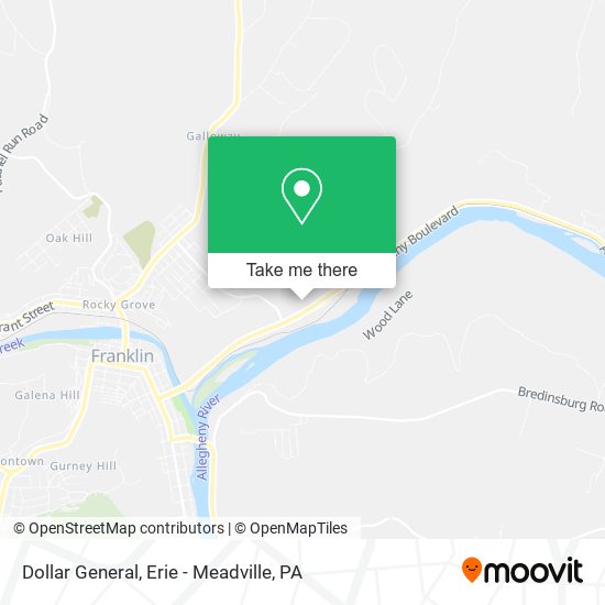 Mapa de Dollar General