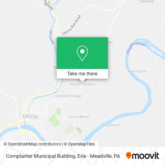 Mapa de Cornplanter Municipal Building
