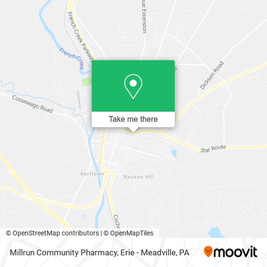 Mapa de Millrun Community Pharmacy