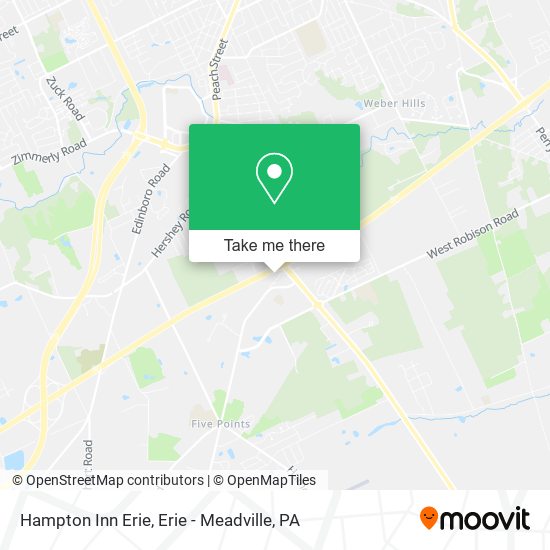 Mapa de Hampton Inn Erie