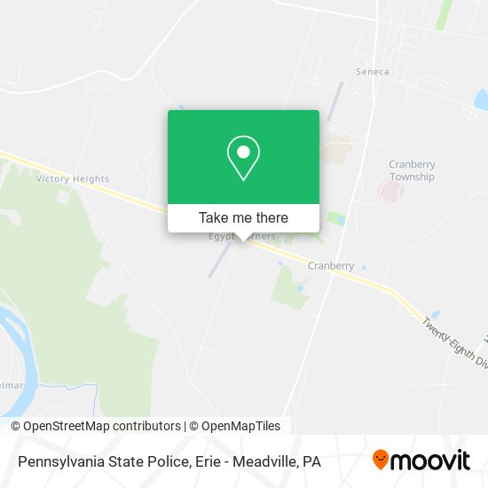 Pennsylvania State Police map