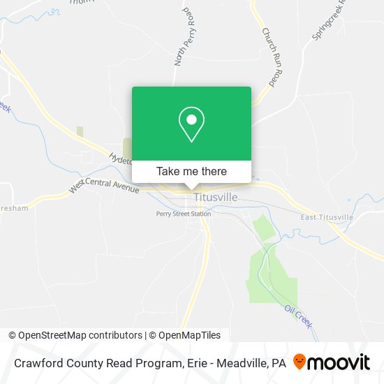 Crawford County Read Program map