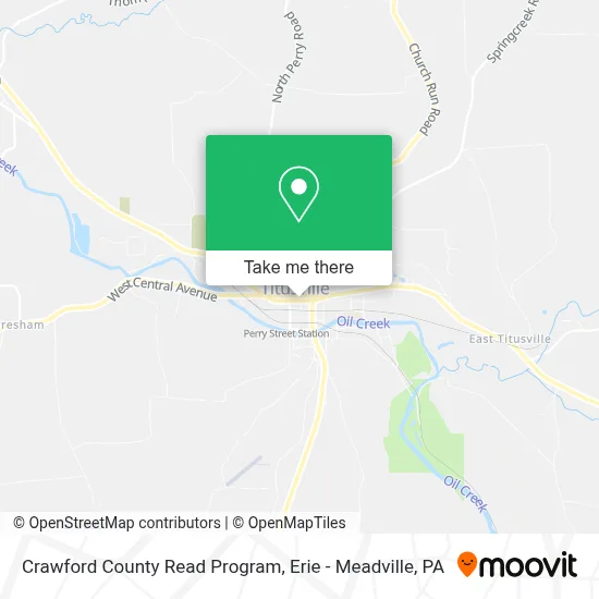 Crawford County Read Program map