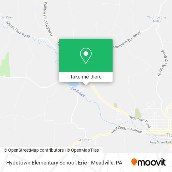 Hydetown Elementary School map