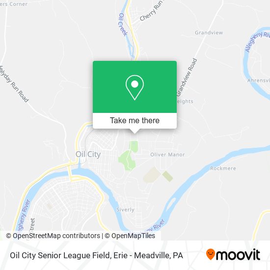 Oil City Senior League Field map