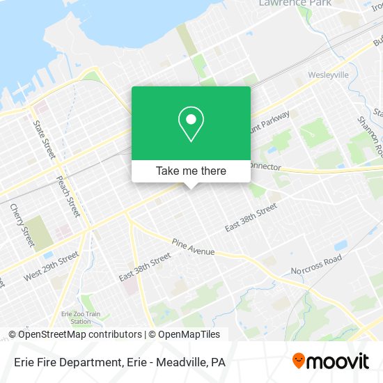Mapa de Erie Fire Department