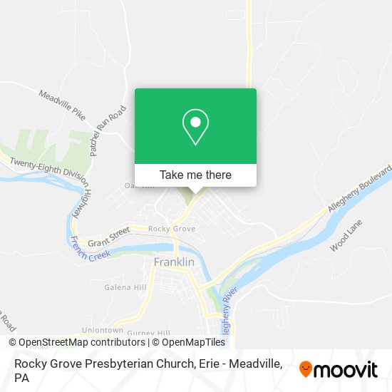Rocky Grove Presbyterian Church map