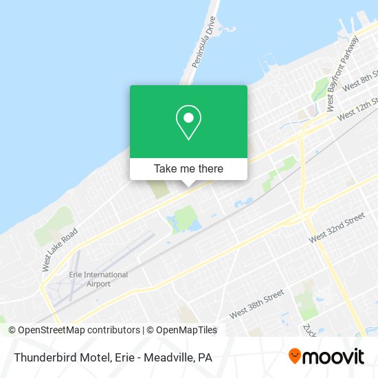 Mapa de Thunderbird Motel