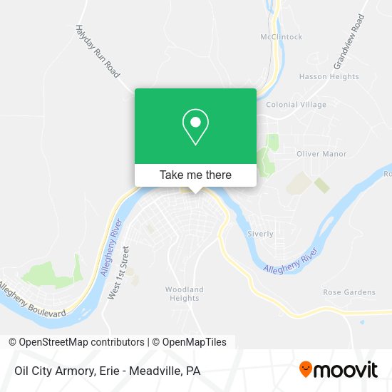 Oil City Armory map