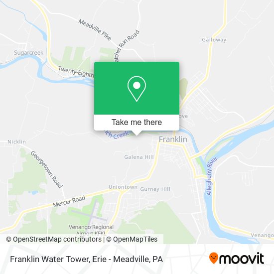Mapa de Franklin Water Tower