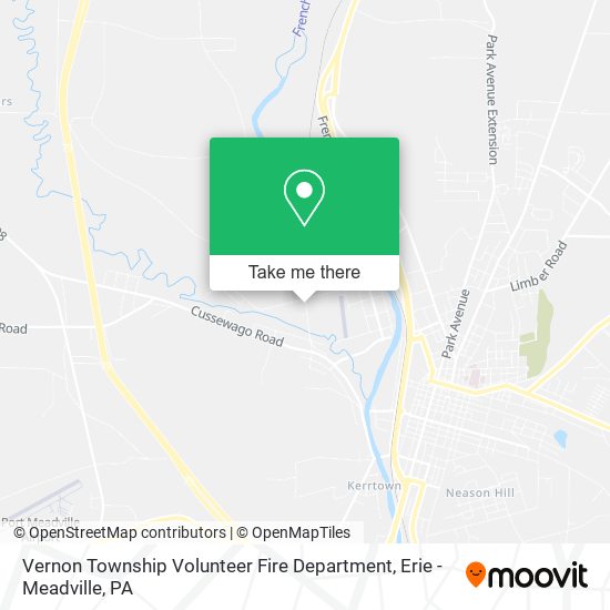 Mapa de Vernon Township Volunteer Fire Department