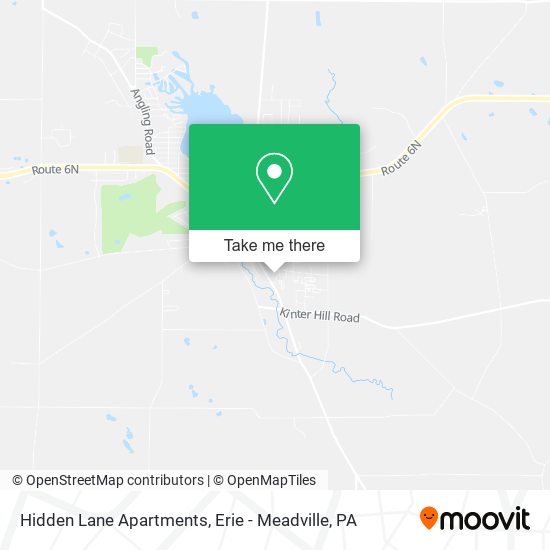 Hidden Lane Apartments map