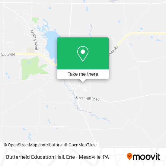Butterfield Education Hall map