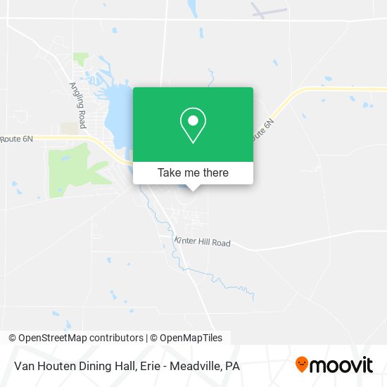 Van Houten Dining Hall map