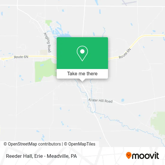 Reeder Hall map