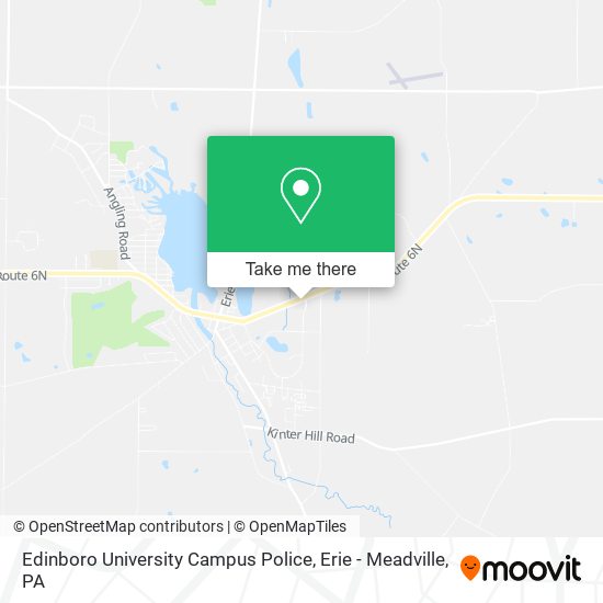 Edinboro University Campus Police map