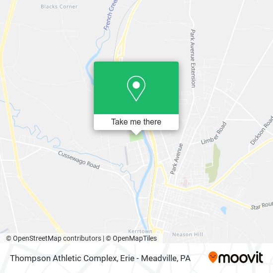 Thompson Athletic Complex map