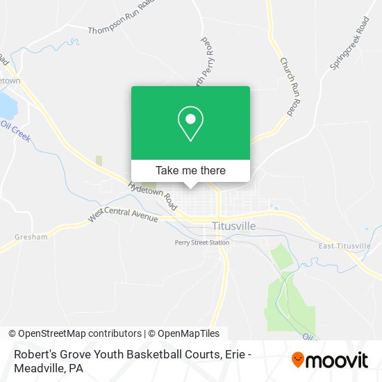 Robert's Grove Youth Basketball Courts map