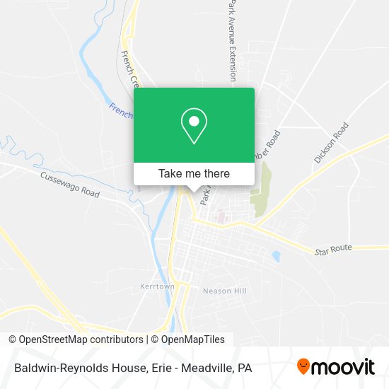 Mapa de Baldwin-Reynolds House