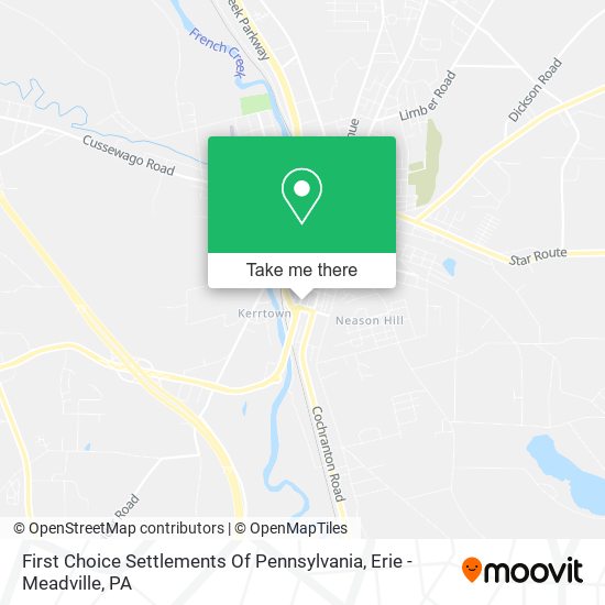 First Choice Settlements Of Pennsylvania map