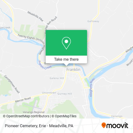 Pioneer Cemetery map