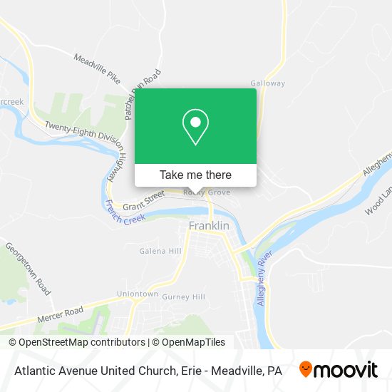 Atlantic Avenue United Church map