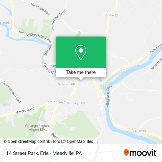 14 Street Park map