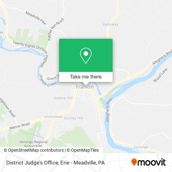 District Judge's Office map