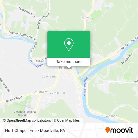 Huff Chapel map