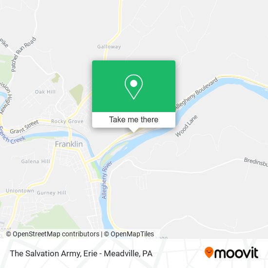 The Salvation Army map