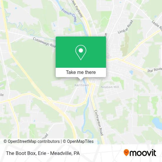 The Boot Box map