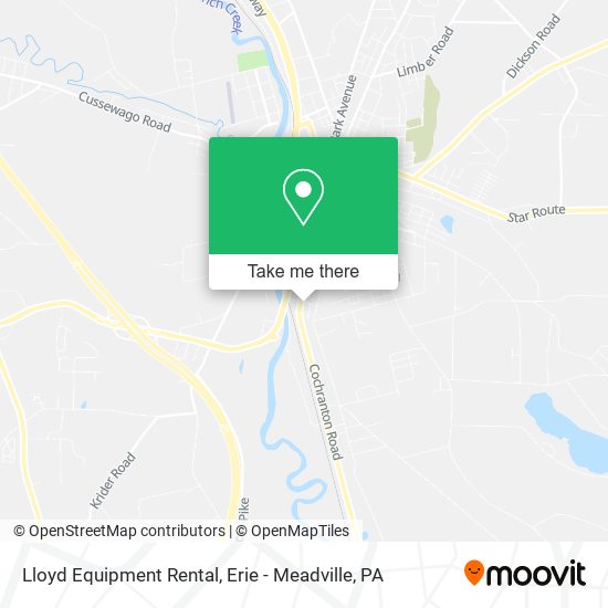 Lloyd Equipment Rental map