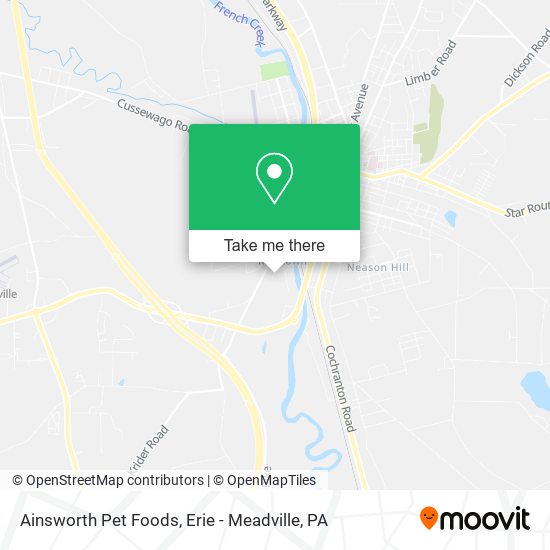 Ainsworth Pet Foods map