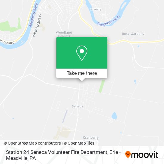 Station 24 Seneca Volunteer Fire Department map
