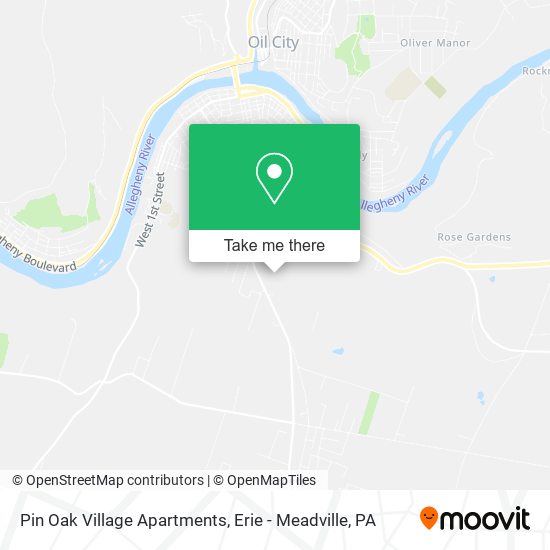 Pin Oak Village Apartments map