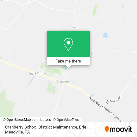 Mapa de Cranberry School District Maintenance