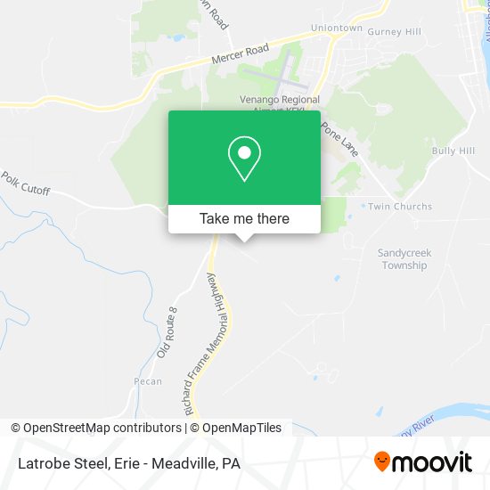 Latrobe Steel map