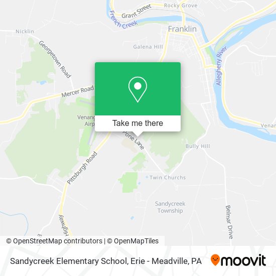 Sandycreek Elementary School map