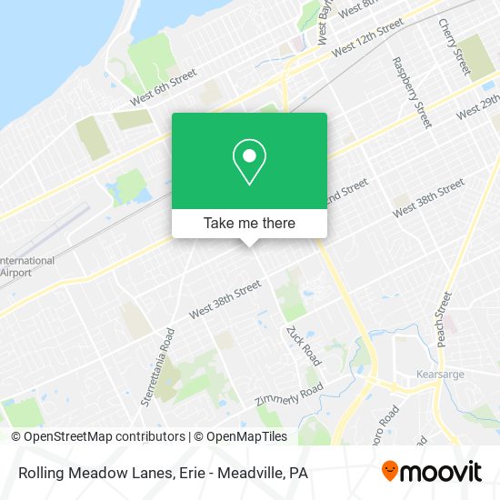 Rolling Meadow Lanes map
