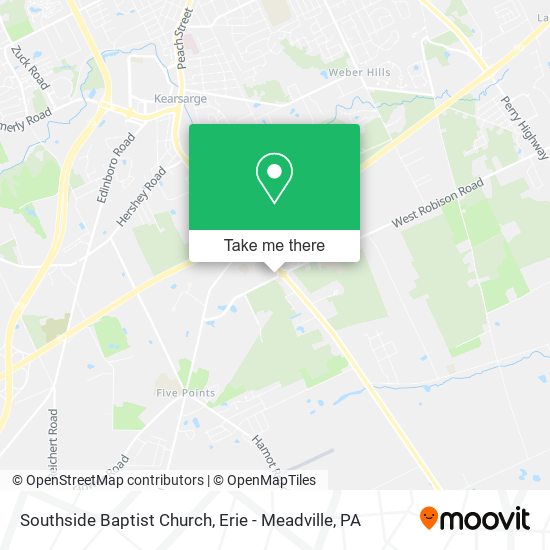 Southside Baptist Church map