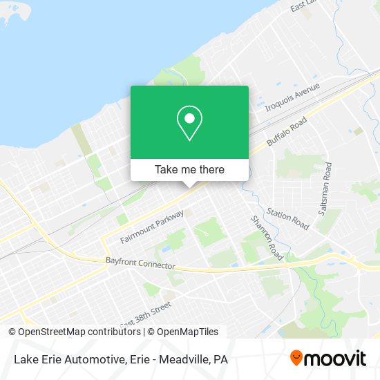 Mapa de Lake Erie Automotive