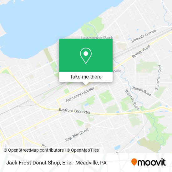 Mapa de Jack Frost Donut Shop