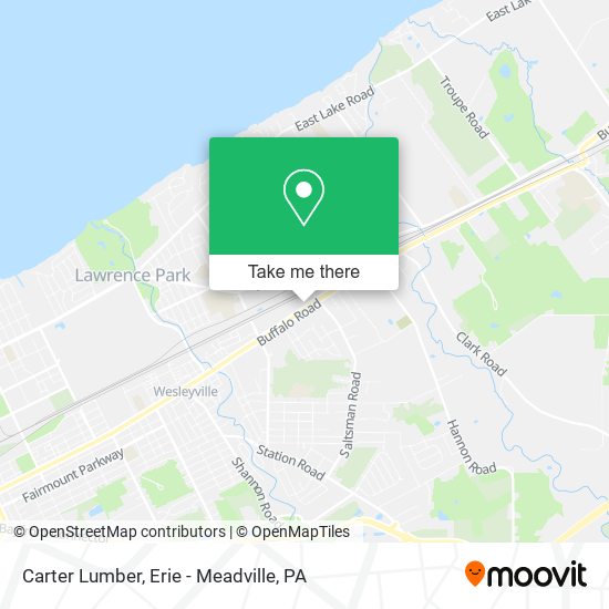 Mapa de Carter Lumber